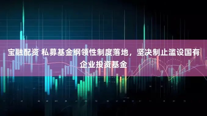 宝融配资 私募基金纲领性制度落地，坚决制止滥设国有企业投资基金
